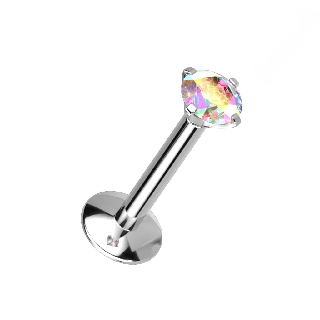cz prong set stud