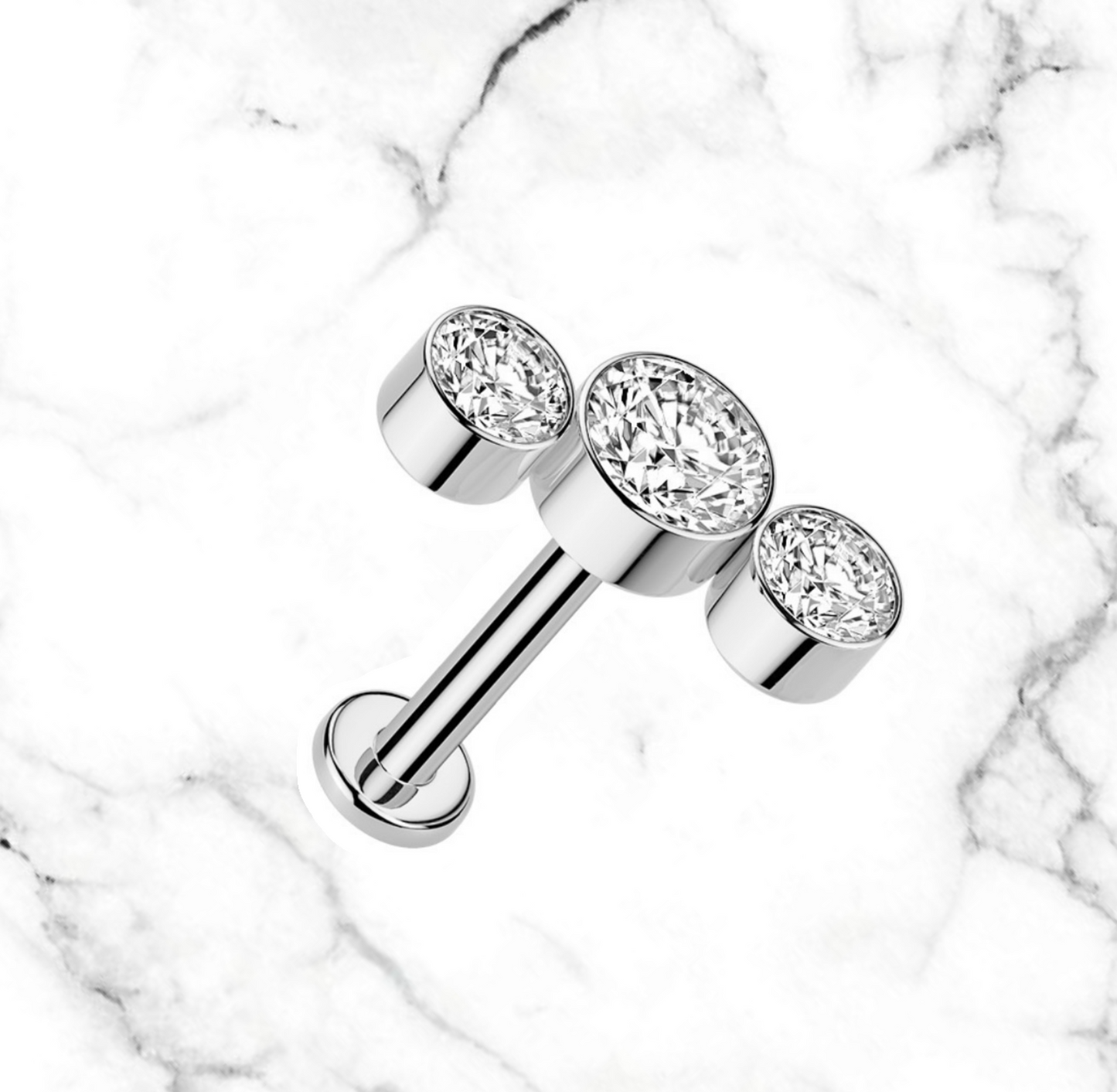 3 cz round arch