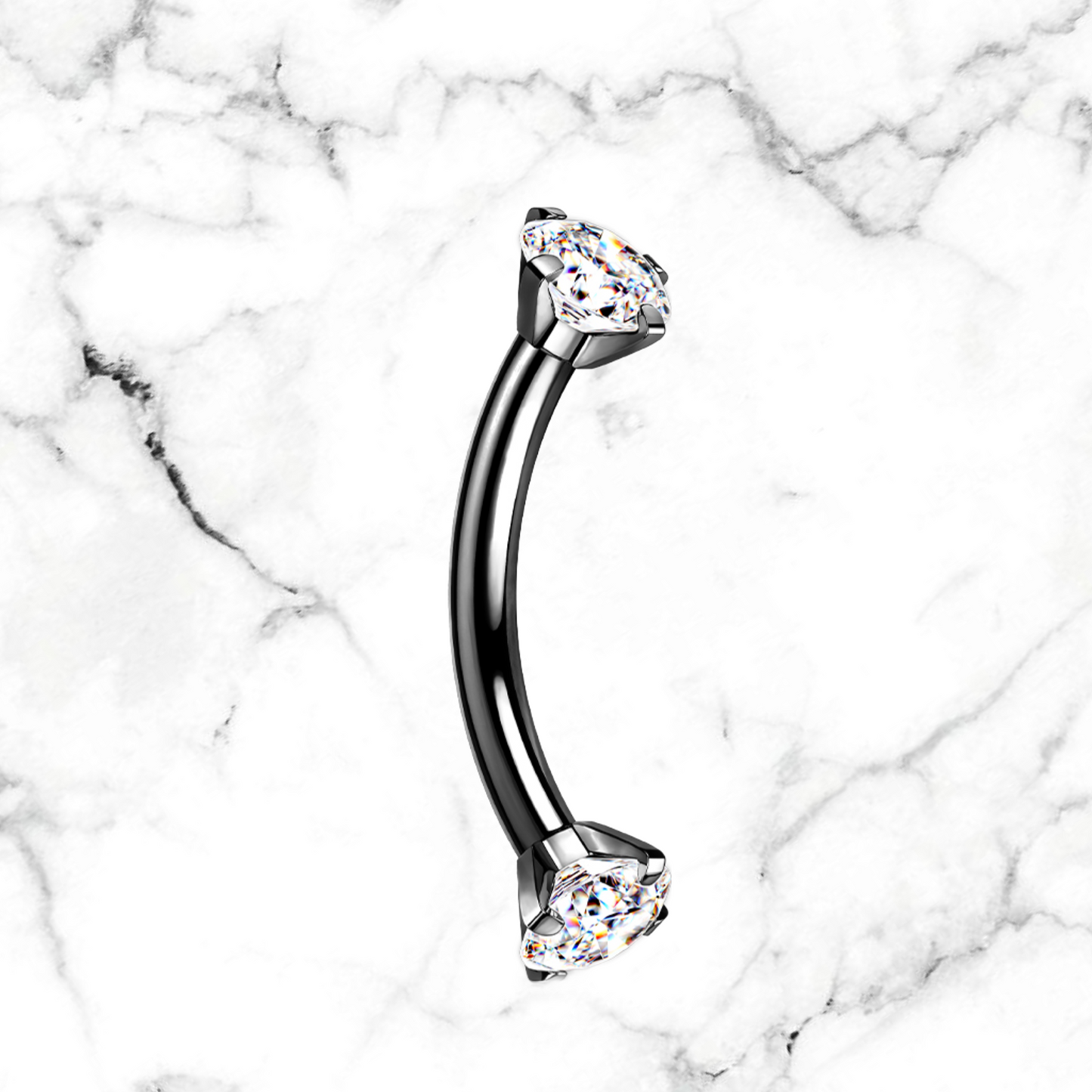 cz curved barbell