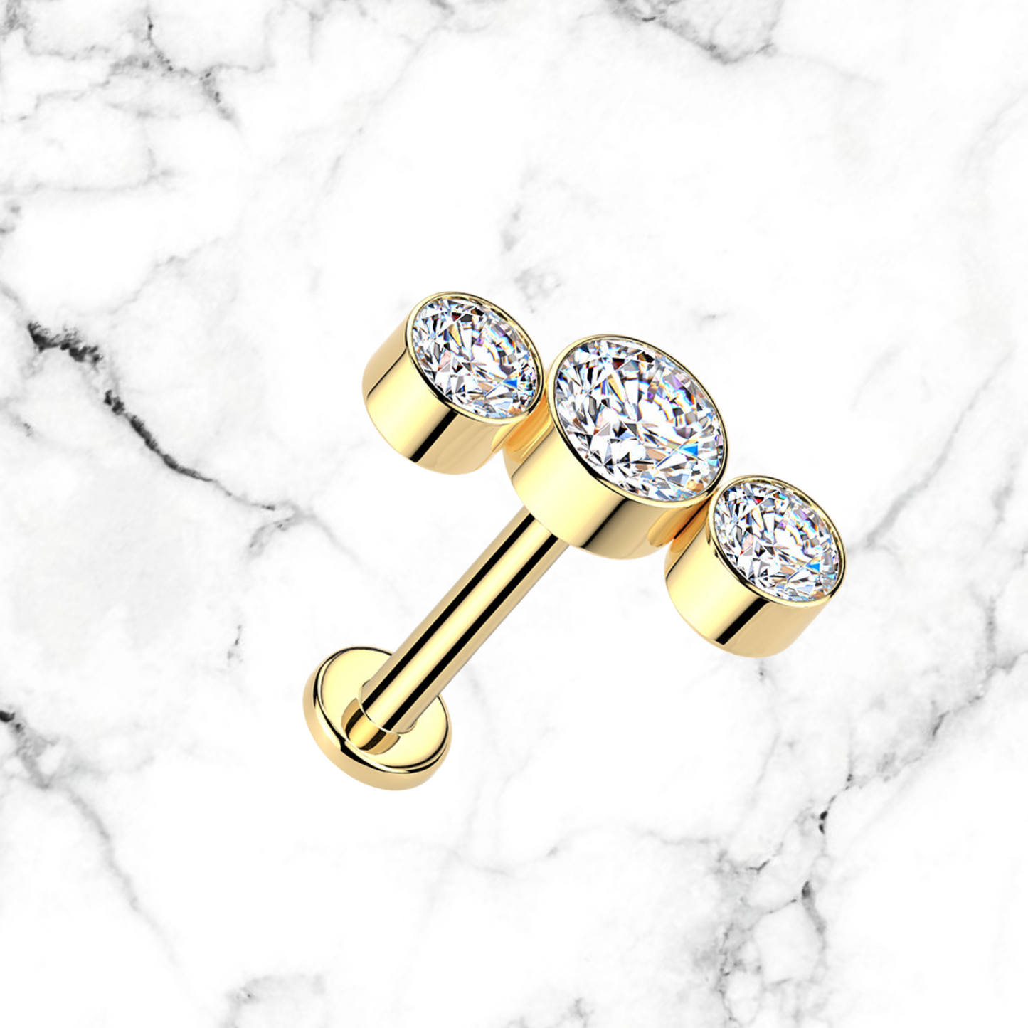 3 cz round arch
