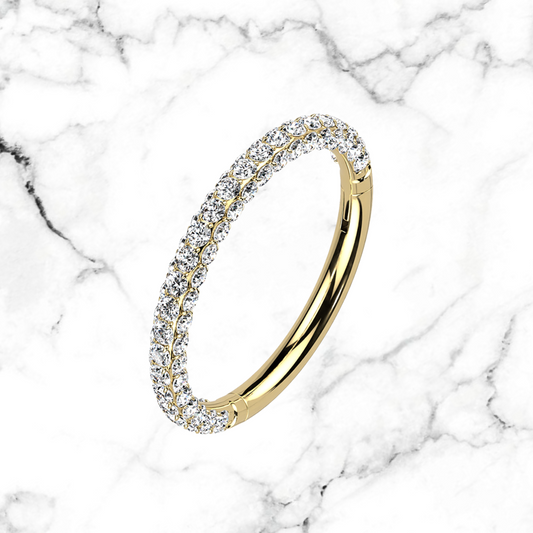3 side cz hoop