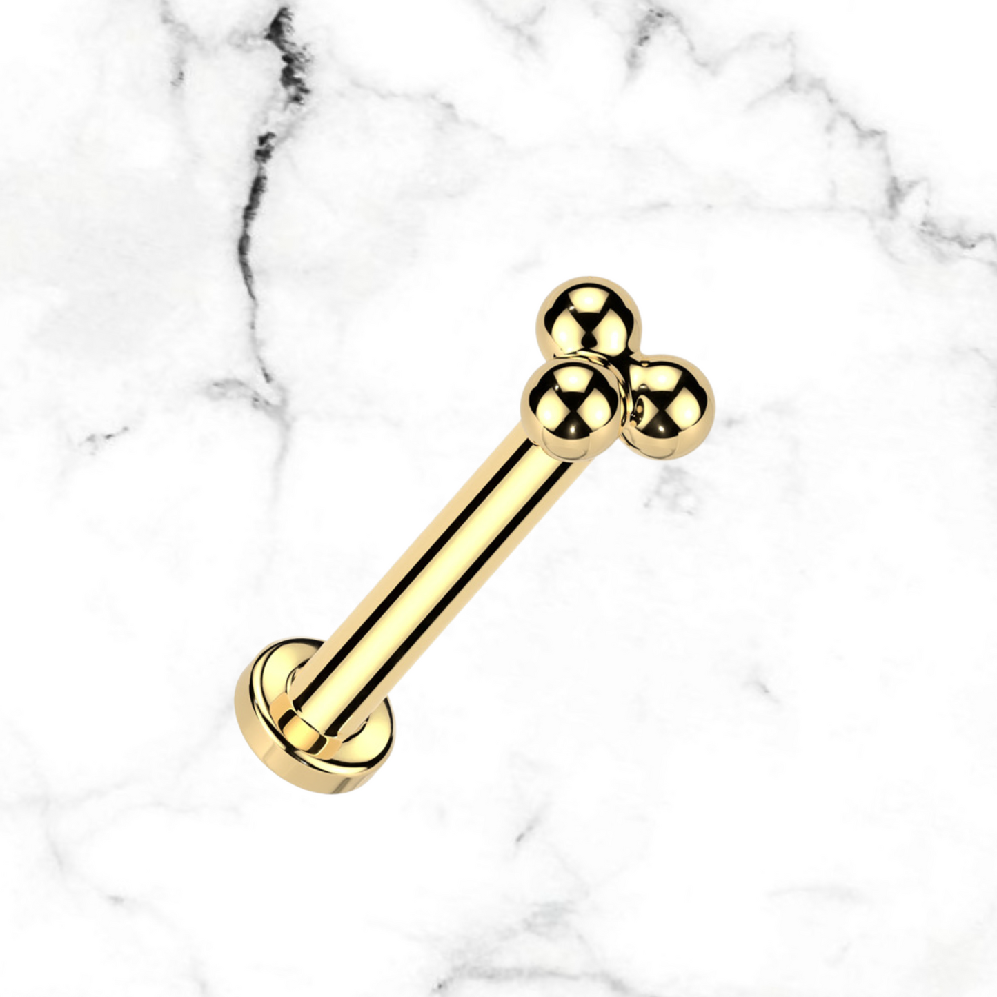trinity bead stud