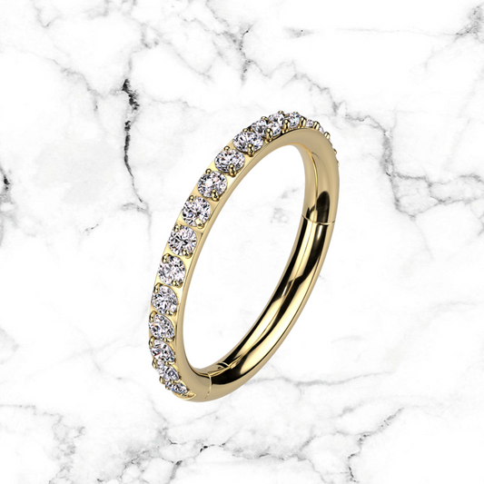single side cz hoop