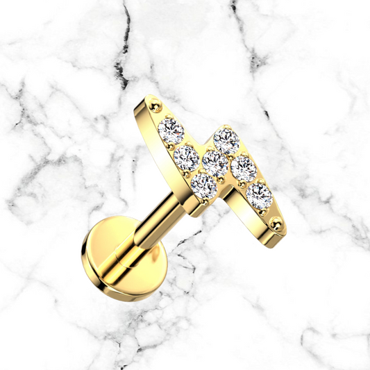 cz lightning stud