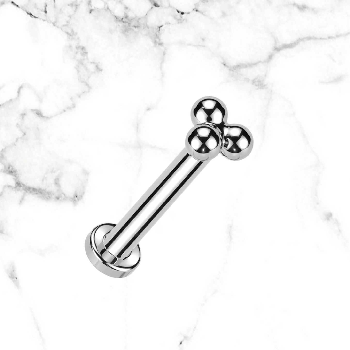 trinity bead stud